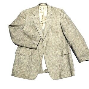 Regent Clothes Sport Coat Vintage Fleck Tan Summer 42 43 Retro Academia Preppy